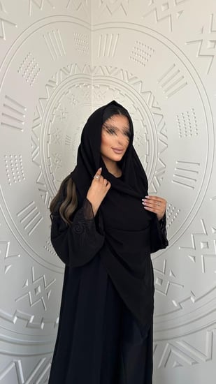 عباية شيفون مبطنه