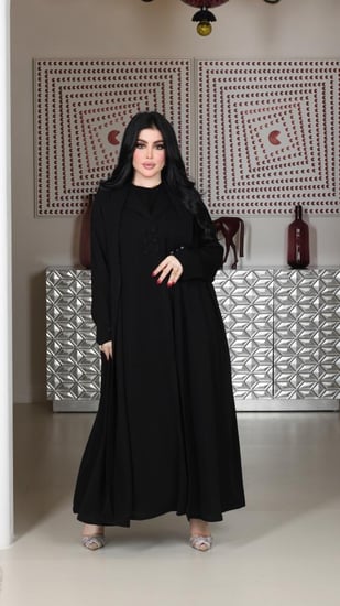 عباية بليزر بفستان مشبوك