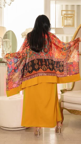 جلابية مطرزة قطعتين