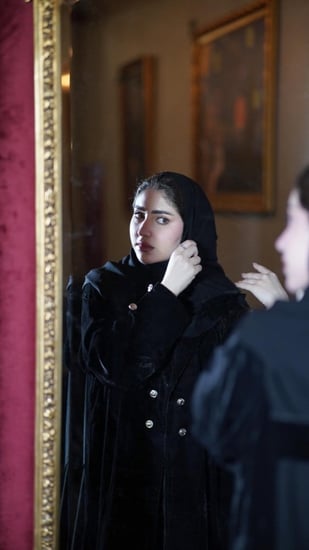 عباية شتوية رسمية مخمل