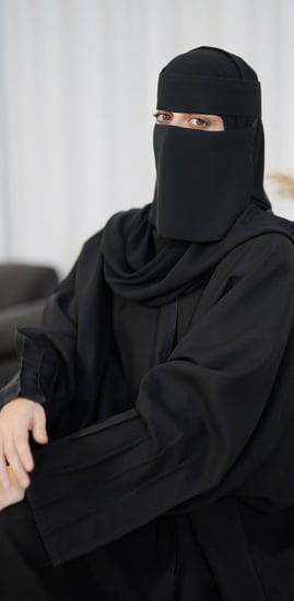 نقاب قصير 7 انش مقوى