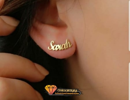 حلق مطلي بالذهب متوفر بالونين