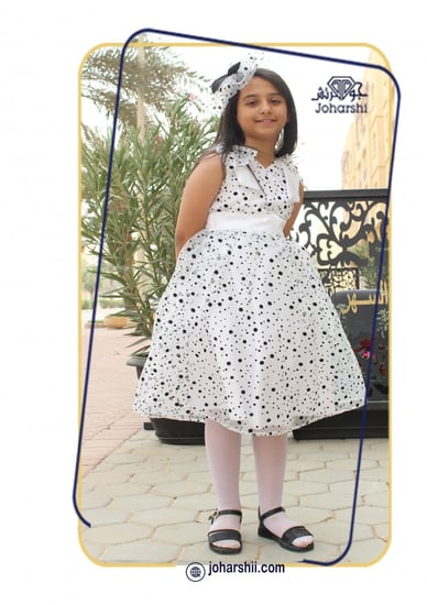 فستان اطفال منفوش Stars