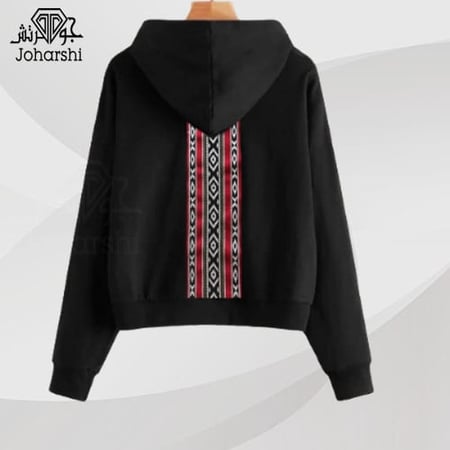 هودي أسود سدو بتصميم عصري (1314-F)