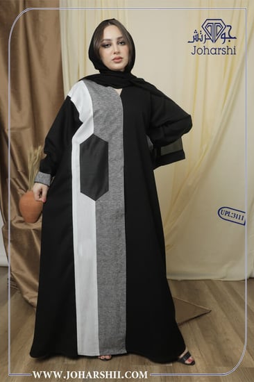 عباية اسود وابيض