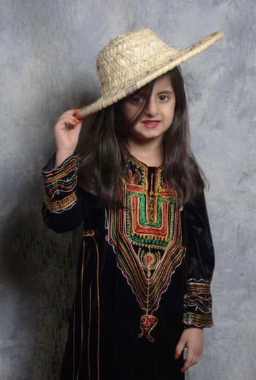 ثوب عسيرى بناتي من 5الى 7سنوات