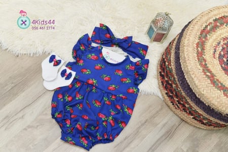 طقم افرول مع شراب واكسسوار الشعر -متوفر بعدة الوان