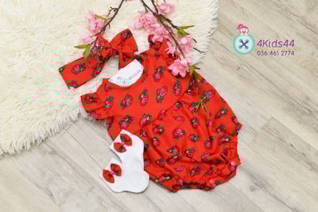 طقم افرول مع شراب واكسسوار الشعر -متوفر بعدة الوان