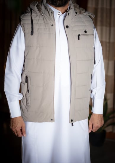 سترة منفوخ رجالي سادة