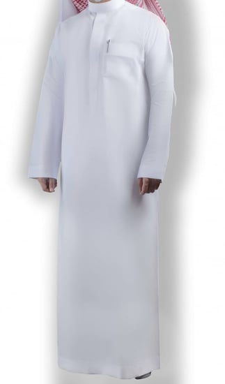 ثوب سعودي ولادي  سادة سحاب