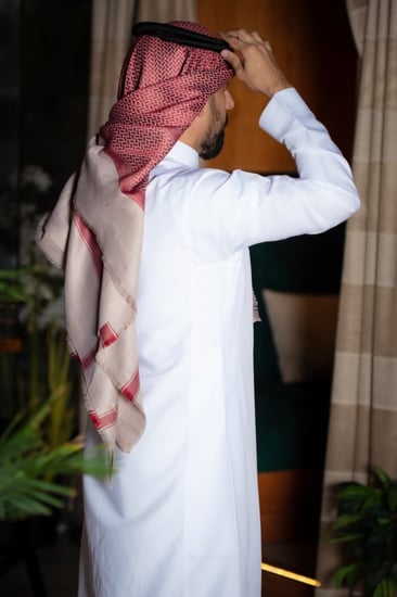 غترة شتوي ملون