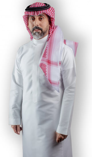 شماغ أشبيل احمر طبيعي