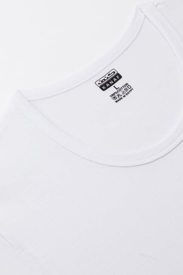 كنف فانيلة نصف كم شبابي قطن مصري