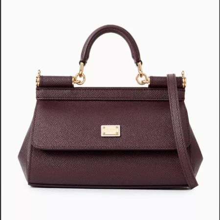 شنطة بلون خمري أنيق