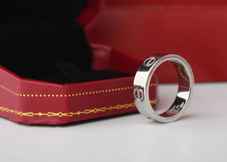 خاتم كارتير سلفر رجالي