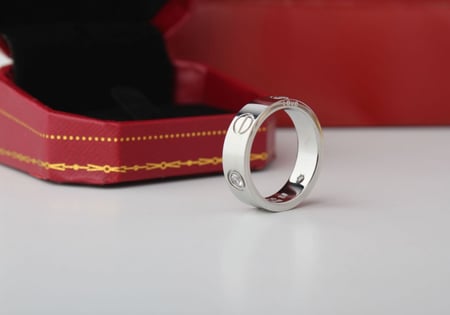 خاتم كارتير سلفر نسائي