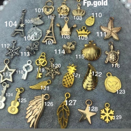 بروش مطلي ذهب يمكن تغيير الفصوص مرفق صوره للفصوص