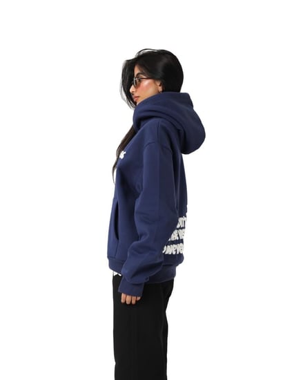Oversized blue hoodie