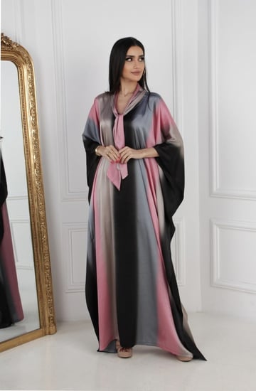 دراعة فراشة نمط مخطط أسود