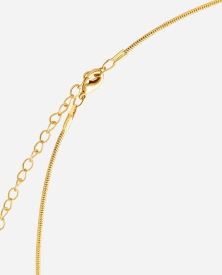قفل سلسال نسمة الذهبي بتصميم Snake Chain فخم