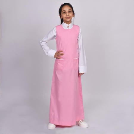 مريول ابتدائي وردي موديل 13010