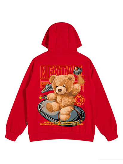 الخريف الرجال الهيب هوب الدب الجرافيك هوديي 2022 الكرتون عادية المتضخم هوديس الشارع الشهير بلوزات الموضة اليابانية y2k الملابس