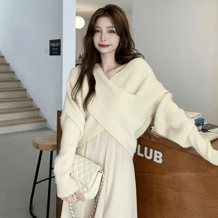 أنيقة المرأة المألوف ربيع الخريف/الشتاء 2024 جديد سترة تنورة  أنيقه قطعتان