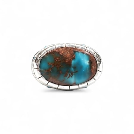 خاتم فيروز نيشابوري مطعم بالفيروز صياغة حجازية ملكية