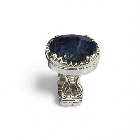 خاتم زفير أفريقي شغل يدوي فضة حجازي ملكي