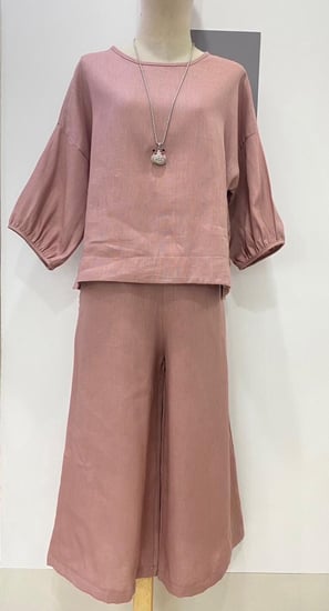 طقم لنن ساده فري سايز