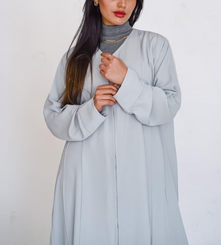 عباية ملونه قماش نواعم