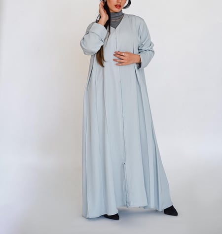 عباية ملونه قماش نواعم