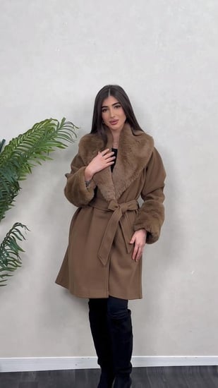 فروة شتوية مع فرو