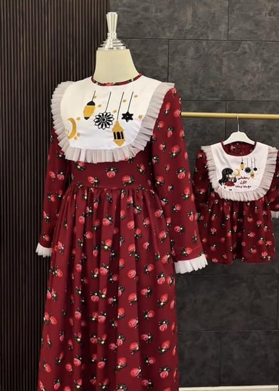 فستان للام والبنت رمضاني