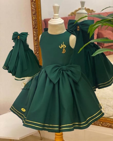 فستان بناتي اليوم الوطني