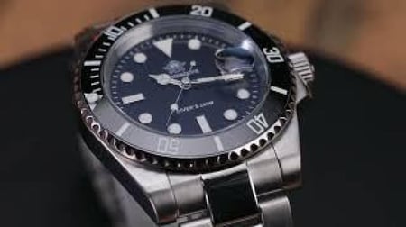 ساعة رولكس لون أزرق من ADDIESDIVE