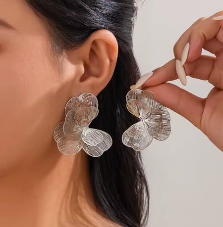 Multi Layers earrings Silver