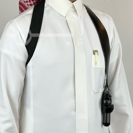 محزم مسدس نص جلد سنقل لون اسود