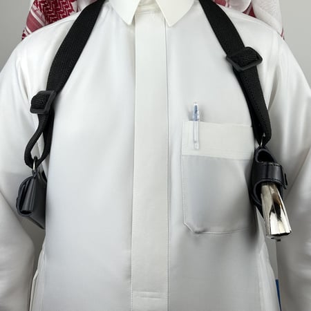 محزم مسدس محالة مطاط كامل ثلاث الوان للمسدسات المحالة(زينة)