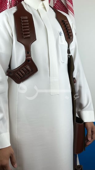 محزم رشاش تراثي لحمل مجسمات الرشاش الزينة