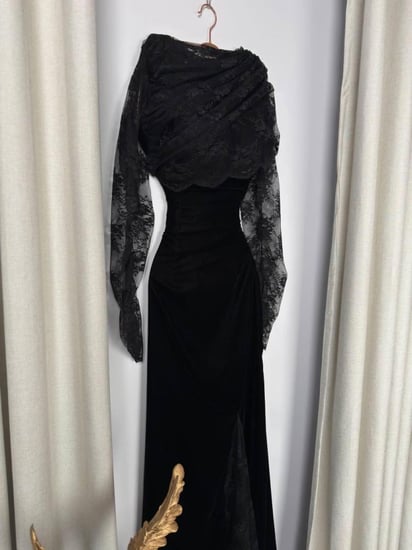 فستان سهره اسود دانتيل