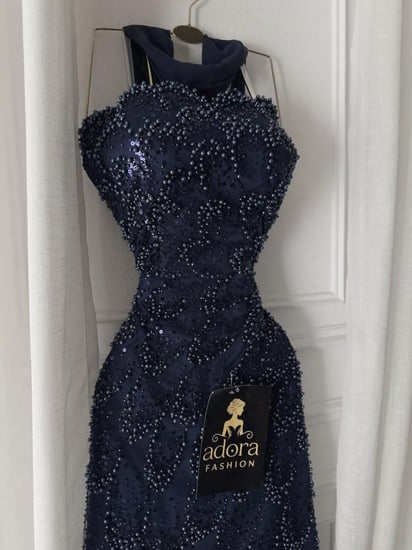 فستان سهره كحلي