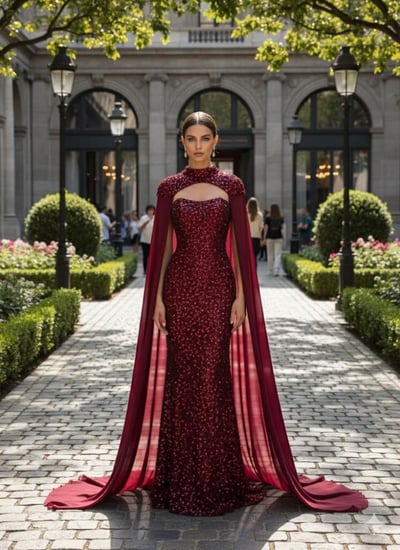 فستان سهره انيق عودي