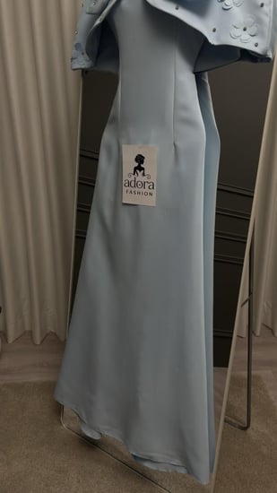 فستان سماوي قطعتين