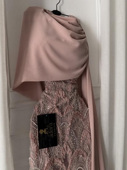 فستان سهره وردي