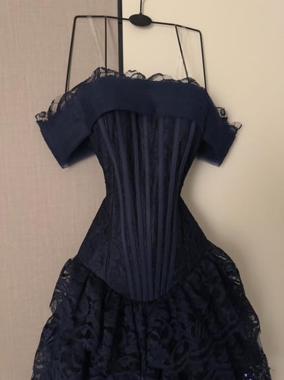 فستان سهرة  كحلي