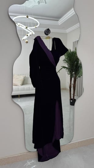 فستان سهرة مخمل فخم