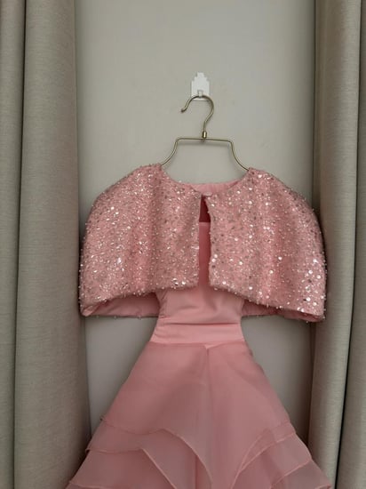 فستان سهرة بنك طويل باربي