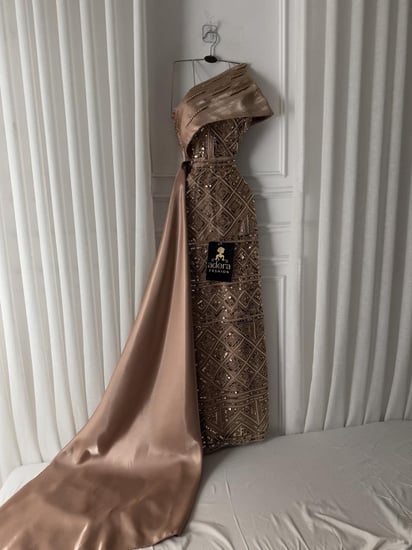 فستان سهره لمعه