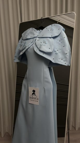 فستان سماوي قطعتين